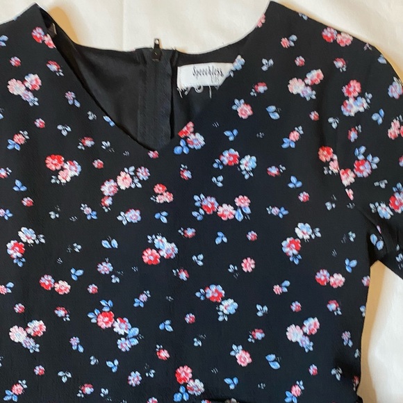 Speechless Big Girl's Floral-Print Walk-Thru Crepe Dress-Size-12 dress - Picture 4 of 5